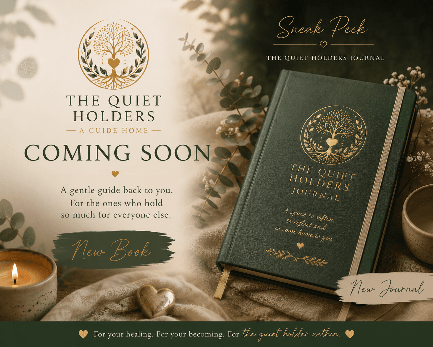 The Quiet Holders Journal — a space to hold, reflect and heal